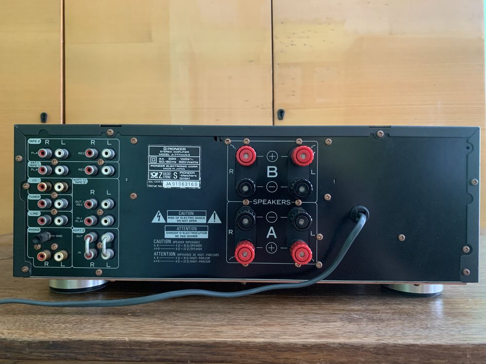 Pioneer A-717 MK2 hi end paradigm studio 10