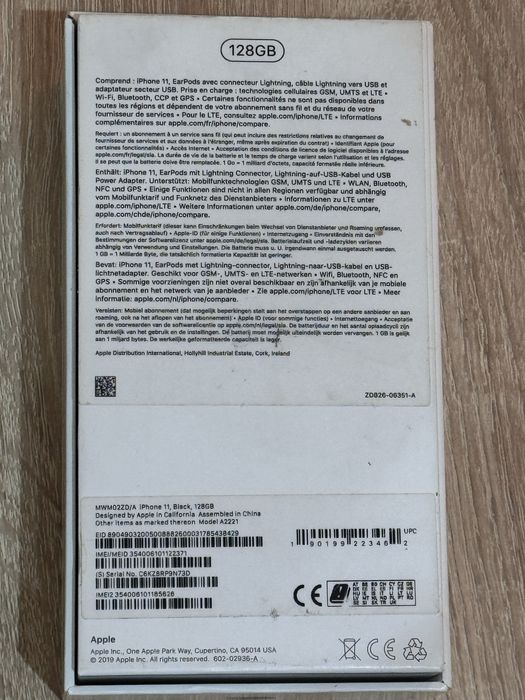 Телефон iphone 11 128 GB black green
