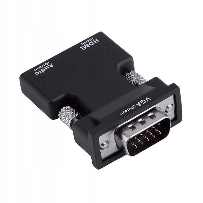 Adapter Vga Męski Na Żeński Hdmi 1080P Adap.Wideo Do Komputera Laptopa