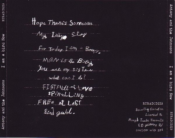 Antony And The Johnsons - I Am A Bird Now CD wydanie brytyjskie NOWA!