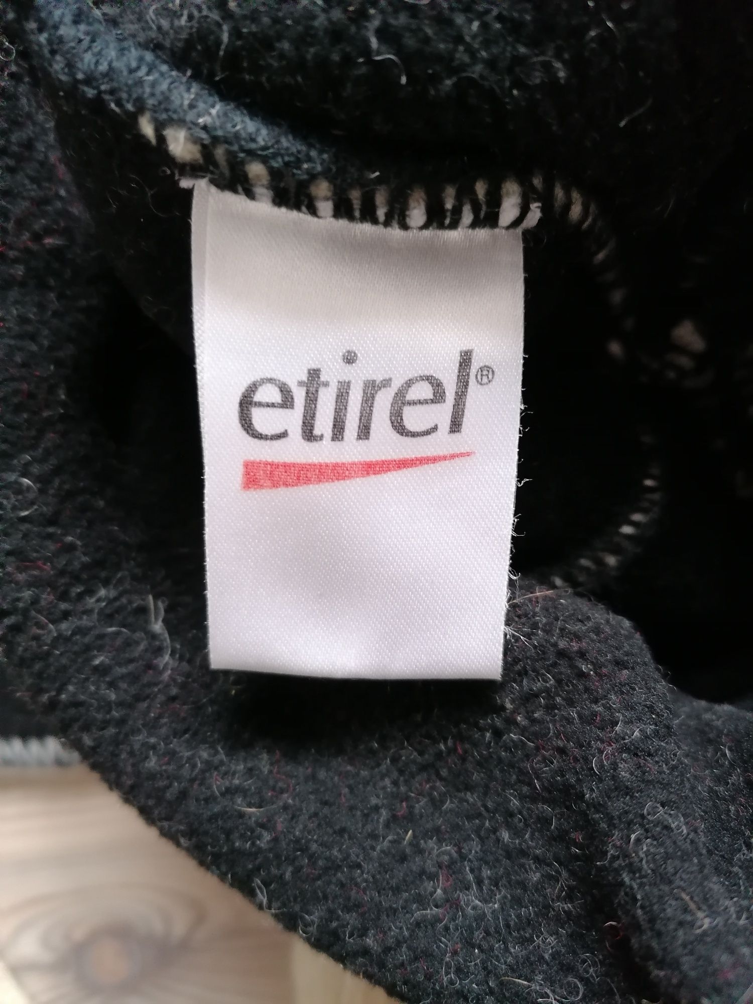 Wełniana czapka zimowa ciepła one size ecru Etirel 95% wełna