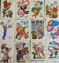 Листівки ссср советские открытки новогодние