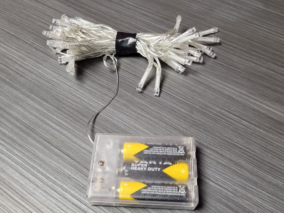 Lampki łańcuch led Na baterie 2 komplety 10m