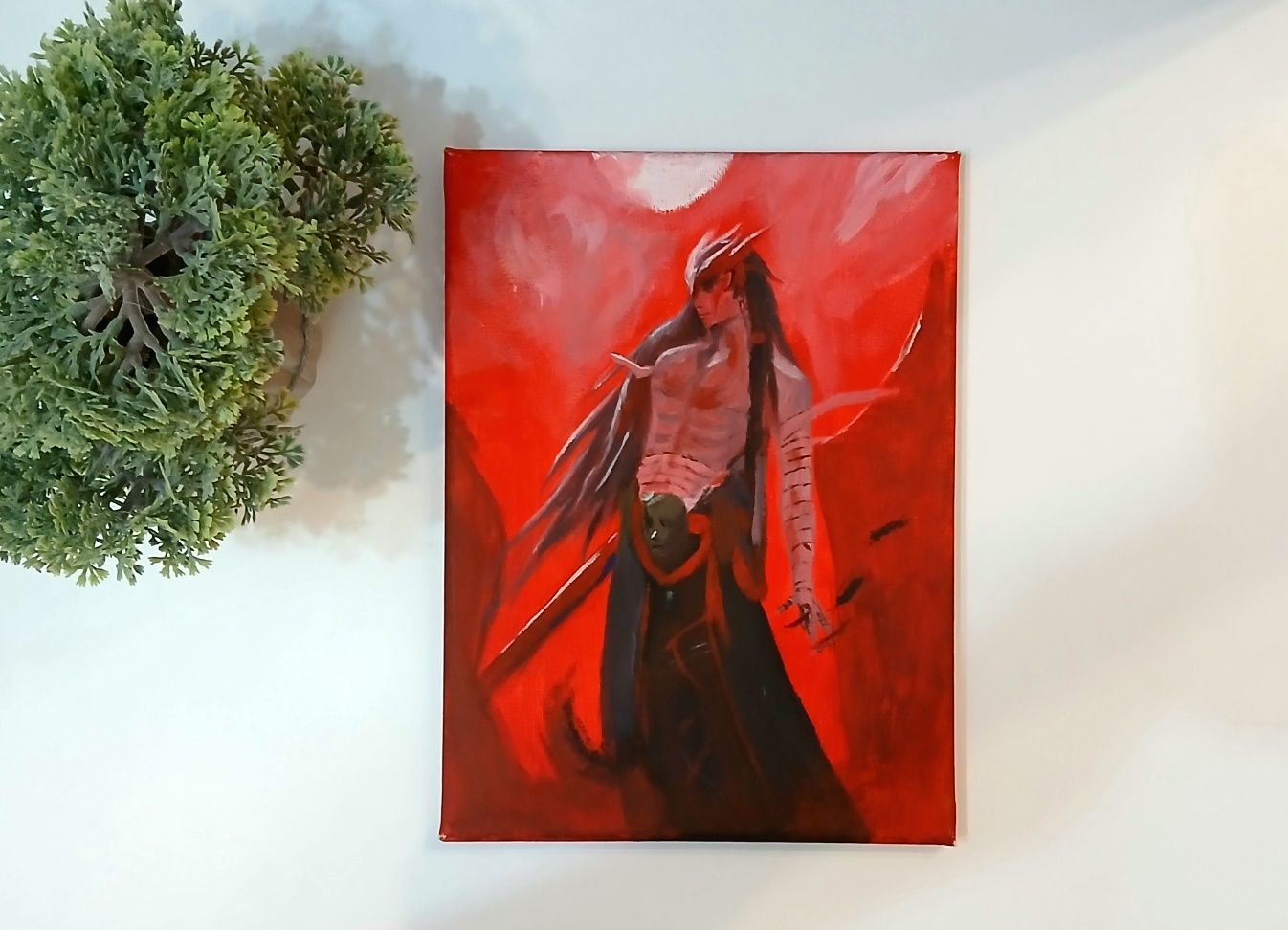 Картина акрилом Yone (League of Legends), авторська робота