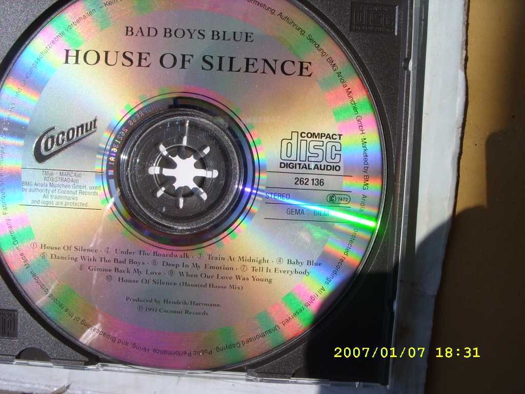 56. Plyta cd; Bad Boys Blue--House of silence, 1991 rok.