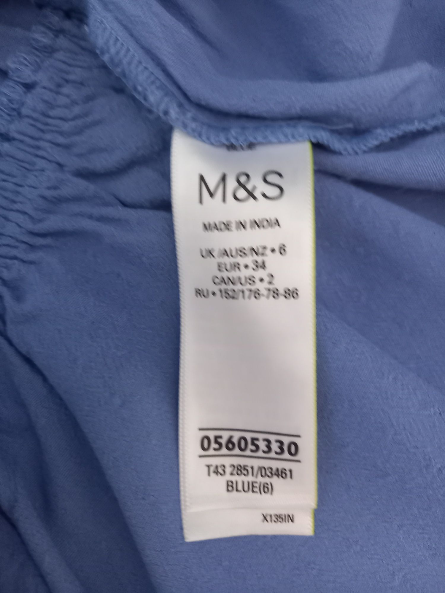 Lawendowa bluzeczka z baskinka M&S
