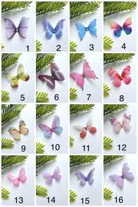 Метелики для декору/ шифонові/Бабочки для декору