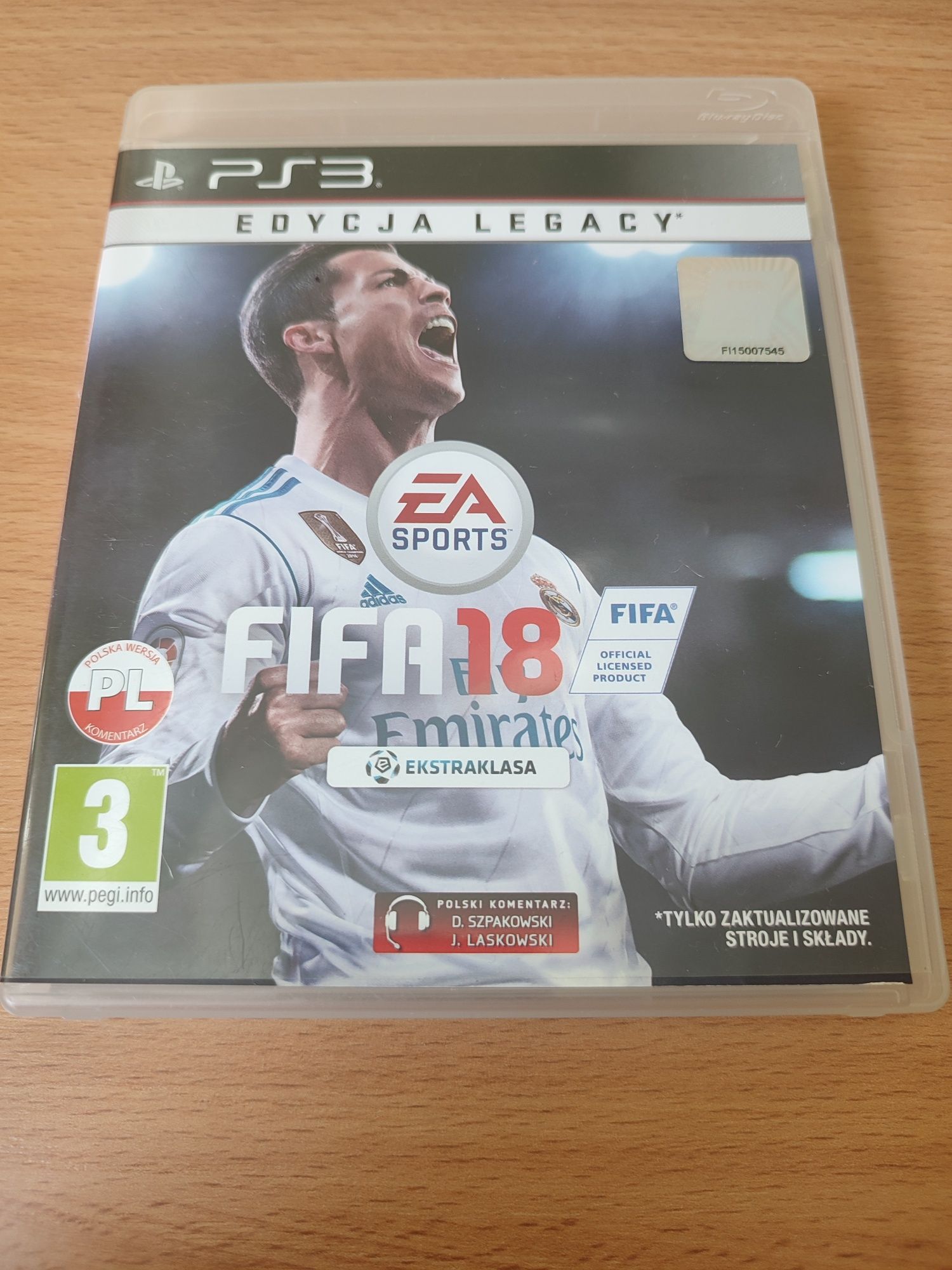 FiFa 18 Polska Edycja Wydanie PL Ps3 PlayStation 3 idealna