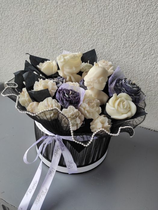 Box duży Glamour Flower box świec sojowych