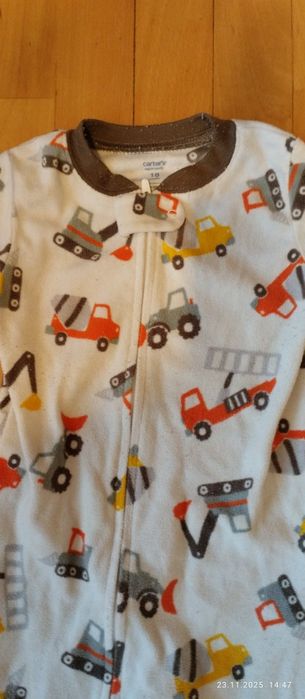 Pajacyk / śpiochy Carter's r. 86 rozpinane na zamek