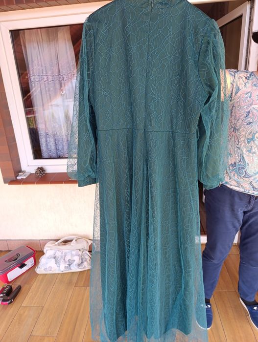 Sukenka długa butelkowa zieleń