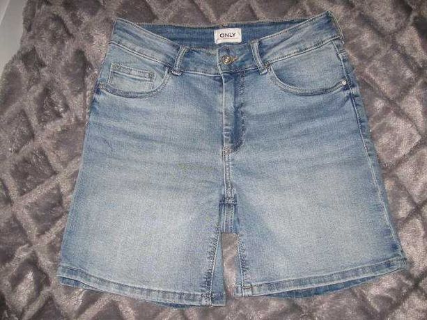 ONLY Jeans Szorty Spodenki Krótkie Niebieskie Dżins Rozmiar M/38