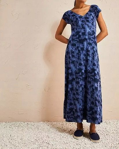 B.P.C długa sukienka maxi z batikowym wzorem 36/38.