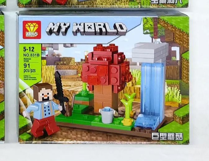 Конструктор MY WORLD MINECRAFT 831B 91 деталь