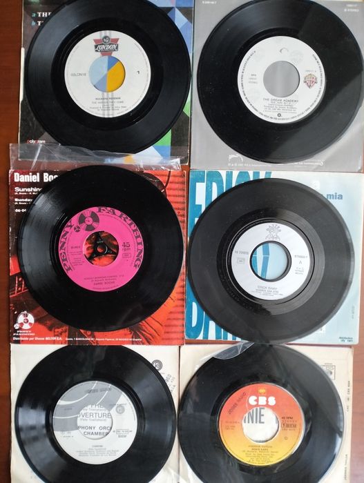 Lote de 6 discos de vinil single