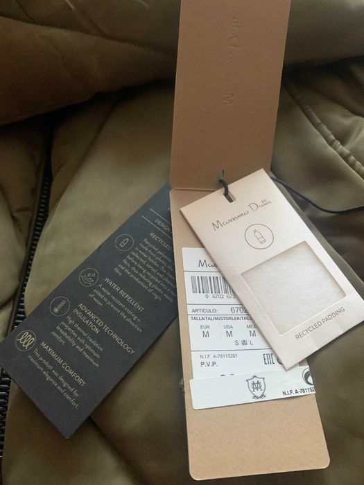 Massimo Dutti стильный пуховик(пуффер) свободного кроя