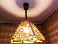Przepiekna Lampa Loft Design PRL azurowa super poswiata Tanio Okazja