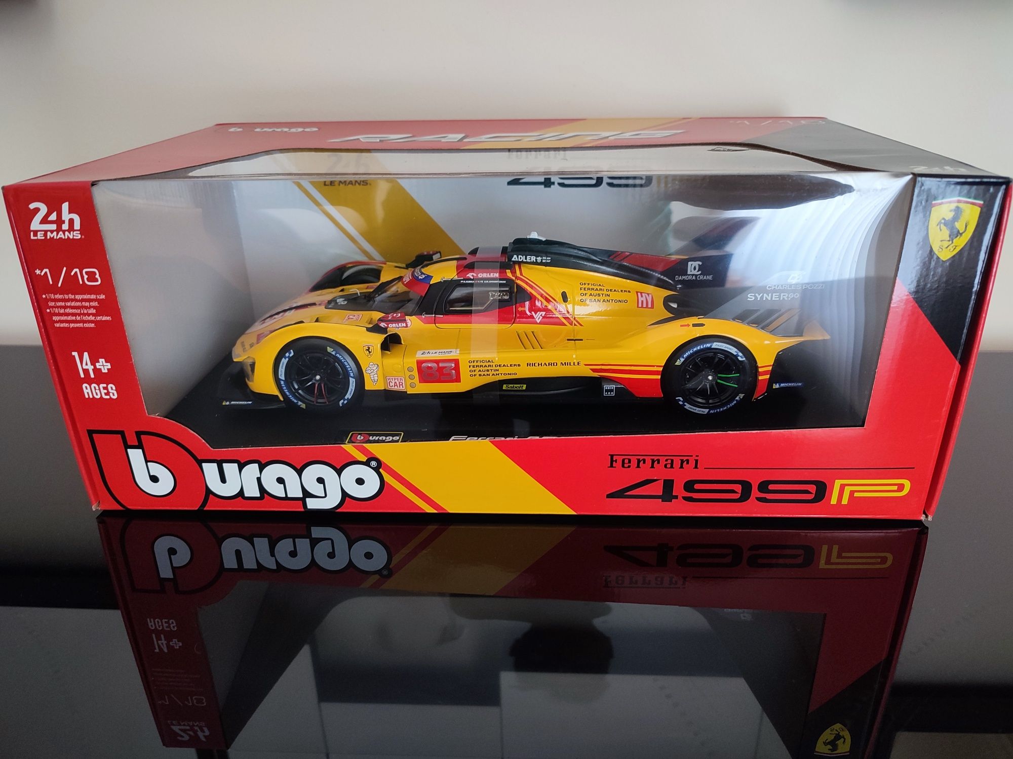 Ferrari 499P LeMans escala 1/18 Bburago NOVO