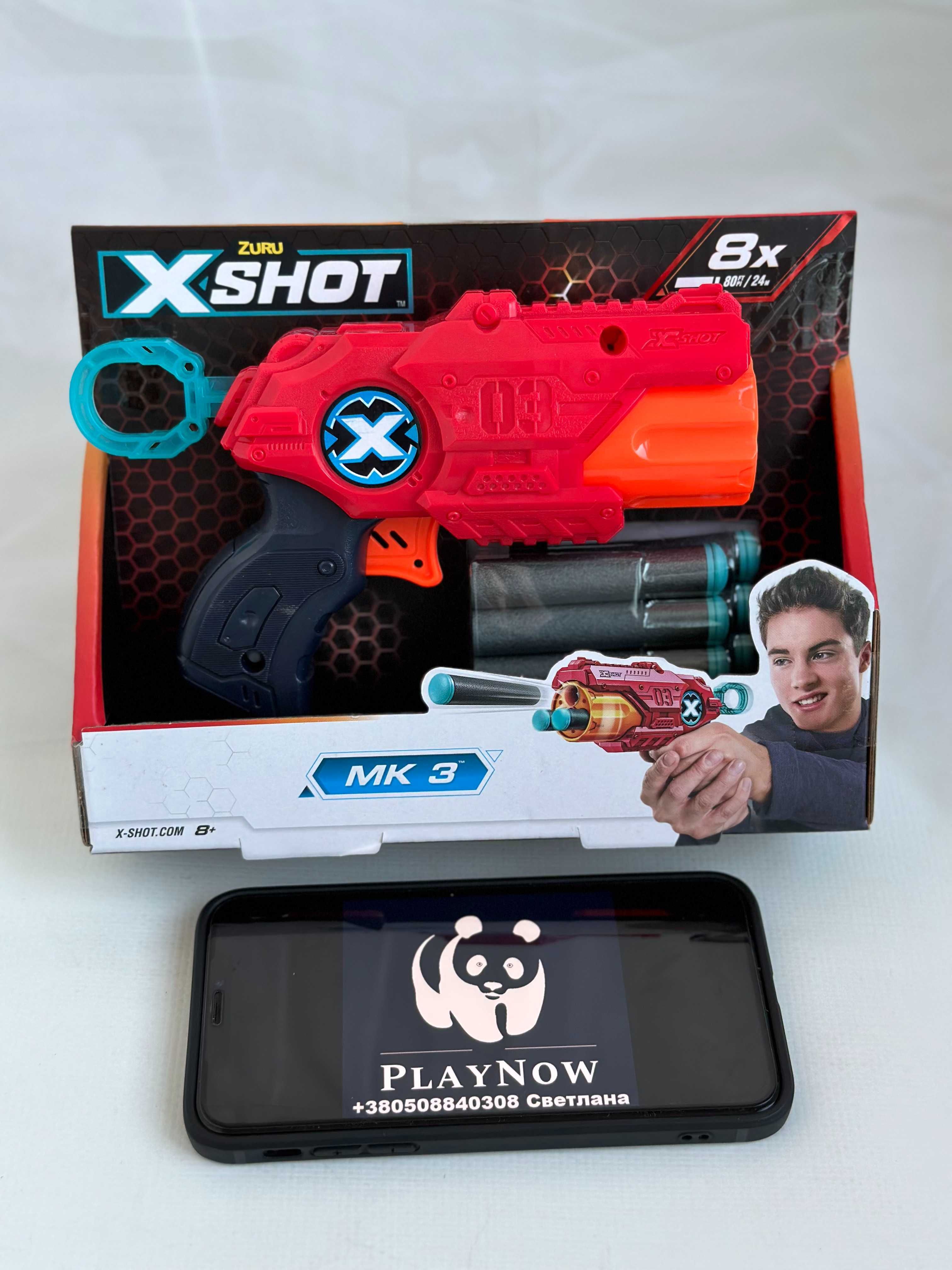 Акция! Бластер X-Shot Excel Mk 3 Детское оружие, пистолет, бластер *