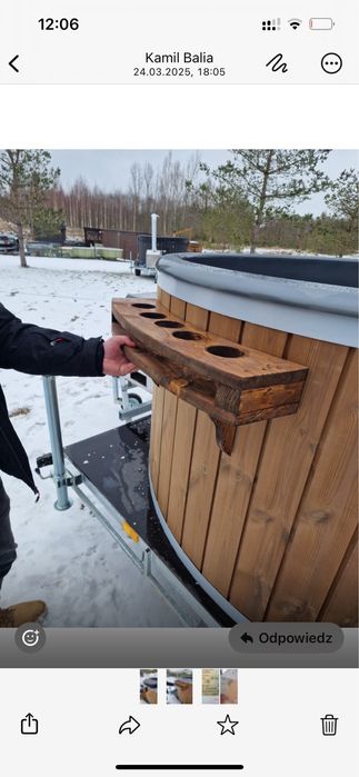 Mobilna balia jacuzzi na wynajem z dowozem