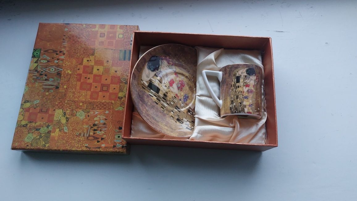 Filiżanka espresso Gustav Klimt Pocałunek Nowa