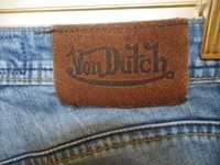 Spodnie Von Dutch rozm 34/36 jeans dżinsy z przetarciami