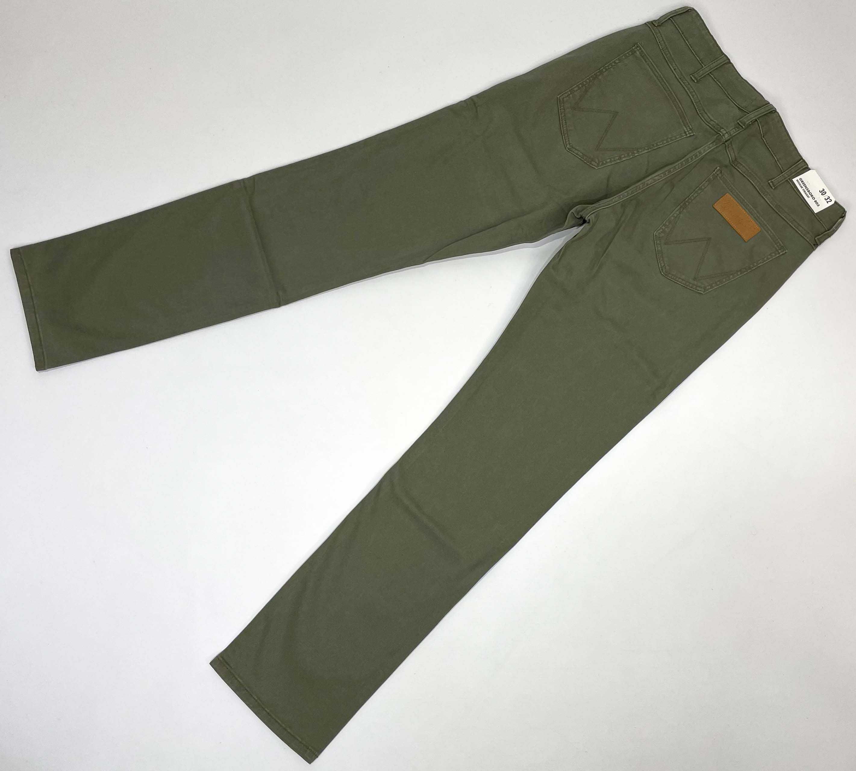 Spodnie męskie Wrangler Greensboro Militare Green W30 L32