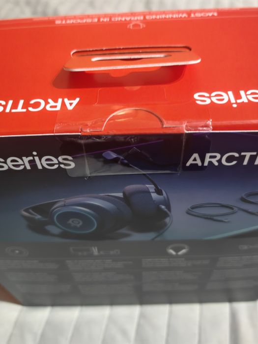Słuchawki przewodowe czarne gamingowe SteelSeries Arctis Nova 3