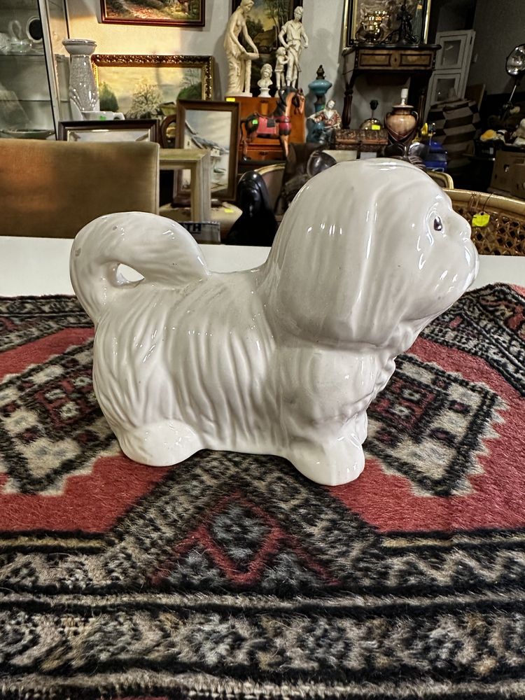 Figurka porcelanowa pies piesek rzeźba dekoracja 191