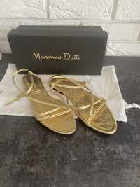 Zlote sandalki Massimo Dutti 37