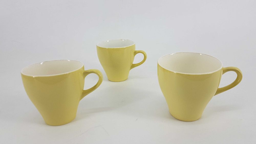 Винтажные кофейные керамические чашки Figgjo Flint Norway 50-60-е года