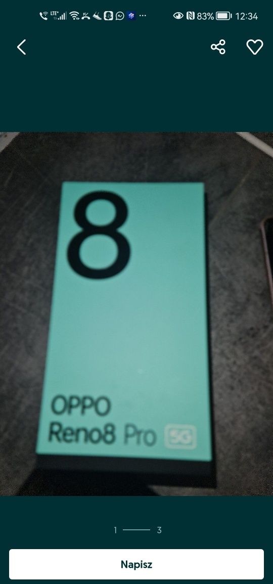 Oppo Reno 8 pro 8/256 gb