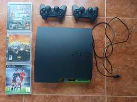 Ps3 com jogos Fifa 16