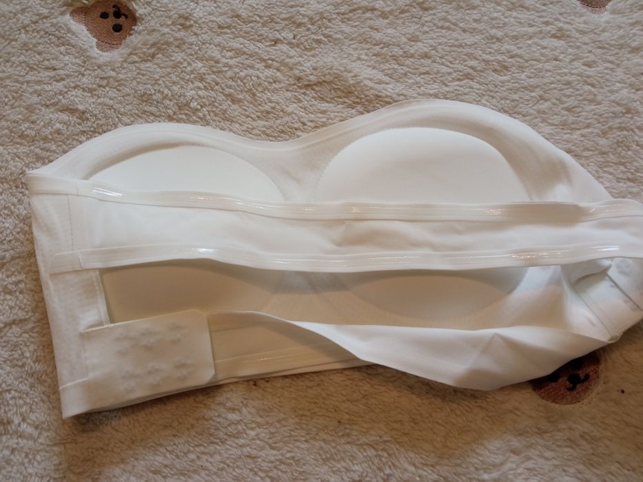 Stanik bez ramiączek biały - 75C