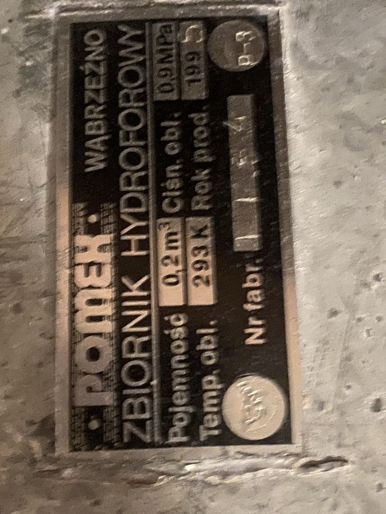 Hydrofor Pomex Wąbrzeźno.Tanio