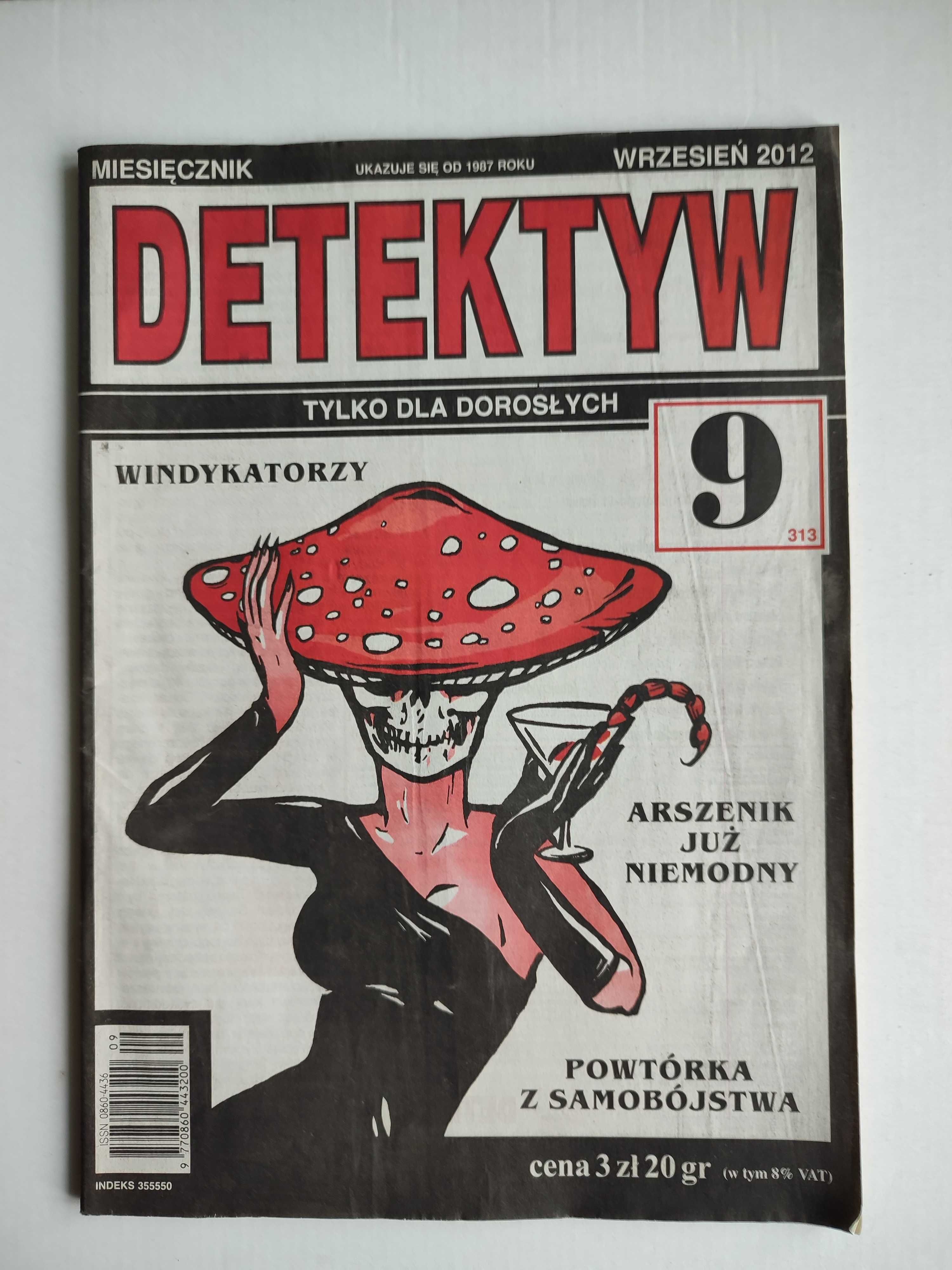 Czasopismo "Detektyw" z roku 2012 - 2zł/szt