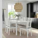 Conjunto Mesa Ikea LANEBERG extensível 130/190x80 cm + 6 cadeiras