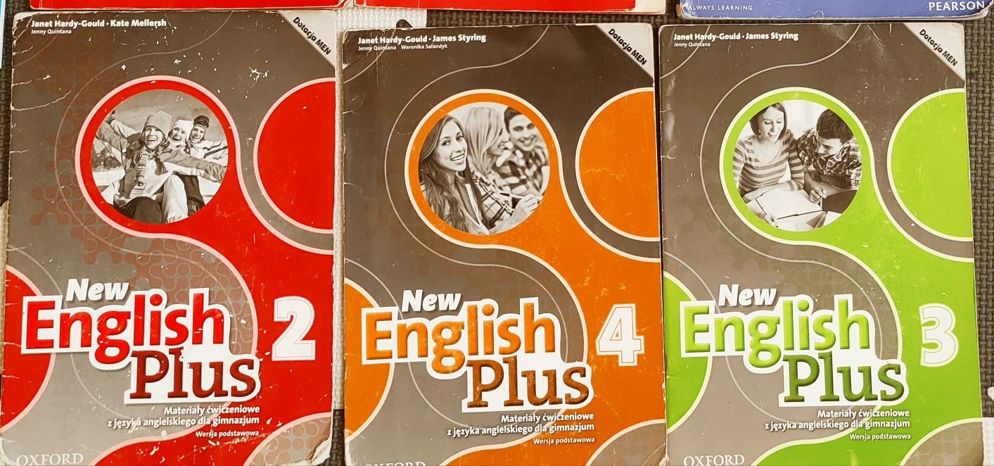 Podręczniki ćwiczeń język angielski New English Plus 2 3 4