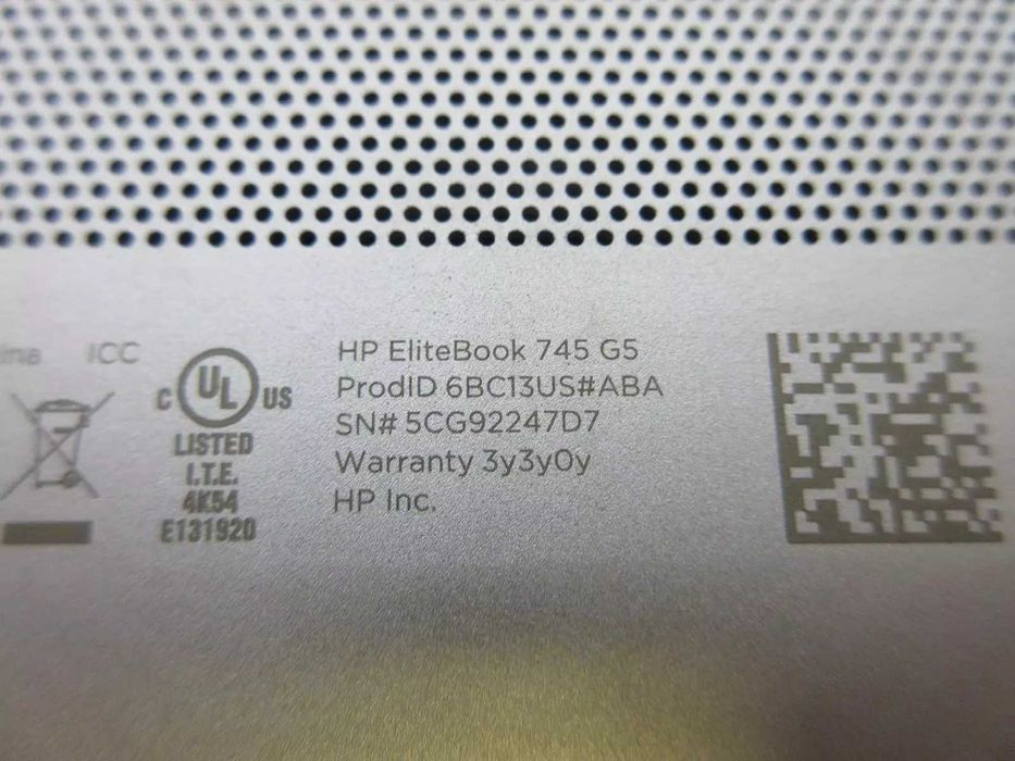 Ноутбук HP Elitebook 745 G5,Ryzen7PRO 2700U,12Ram,256ssd,FHD+миша