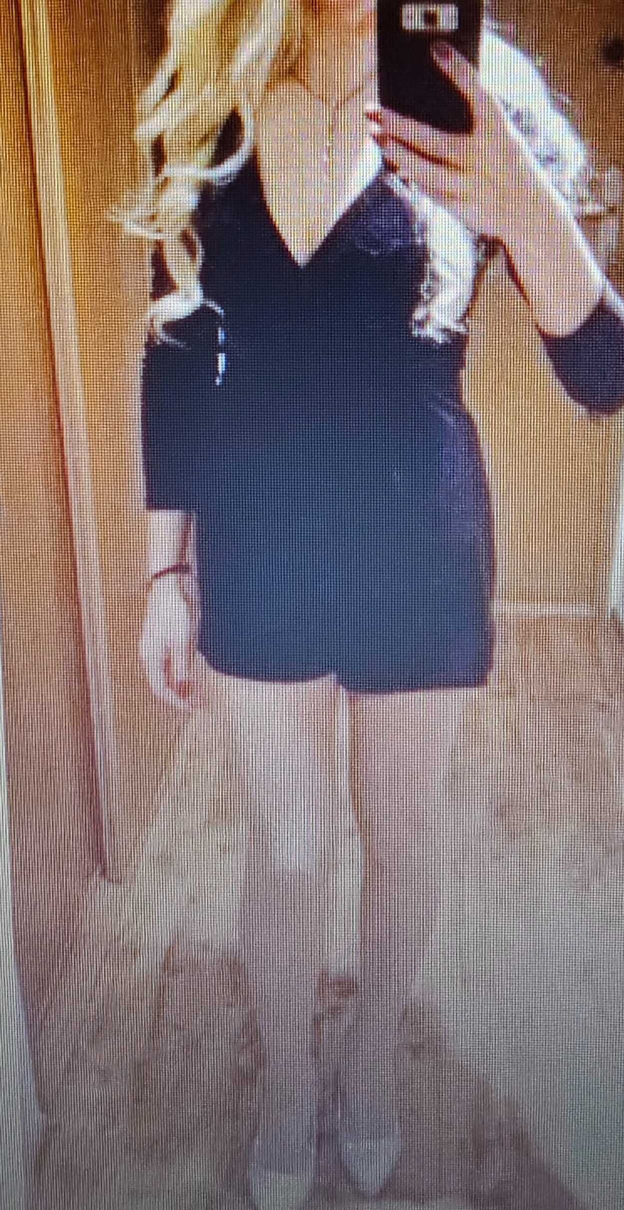Kombinezon czarny zamszowy S