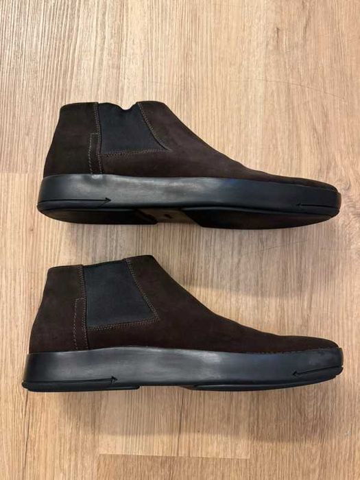 Prada Suede Side Gore Boots chelsea 45 sztyblety botki premium brown