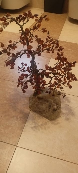 Drzewko szczęścia z bursztynów