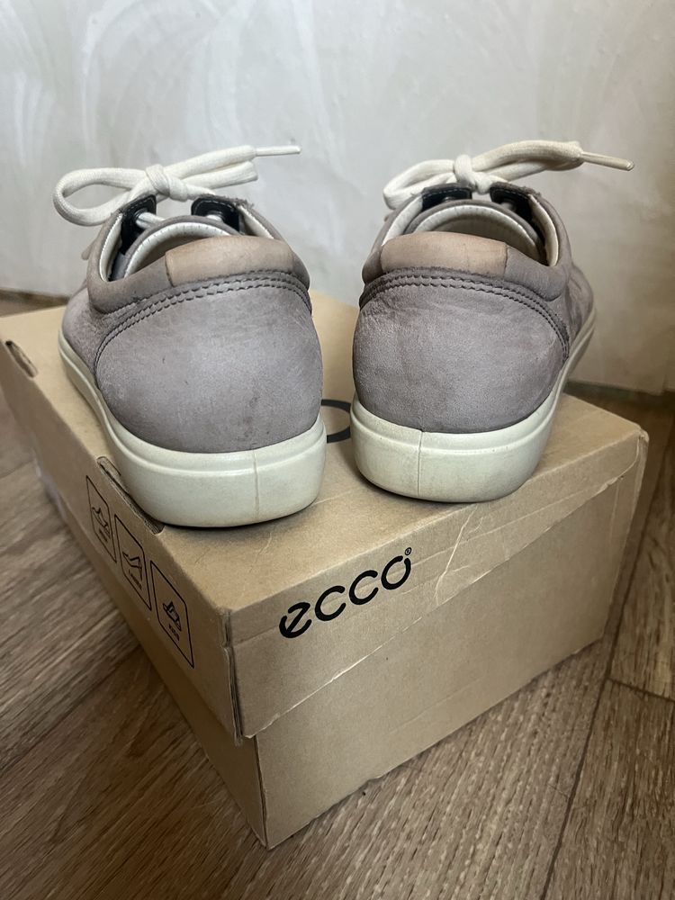 Туфли ECCO кожаные мокасины 39 р