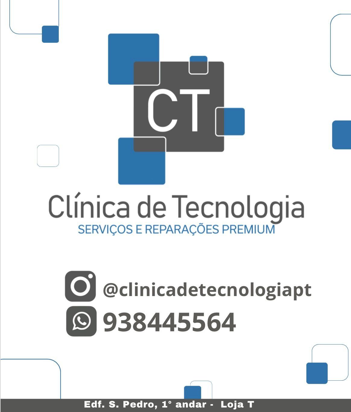 Reparações, comércio e assistência técnica - Clínica de Tecnologia