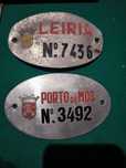 Chapas de carroça antiga matricula