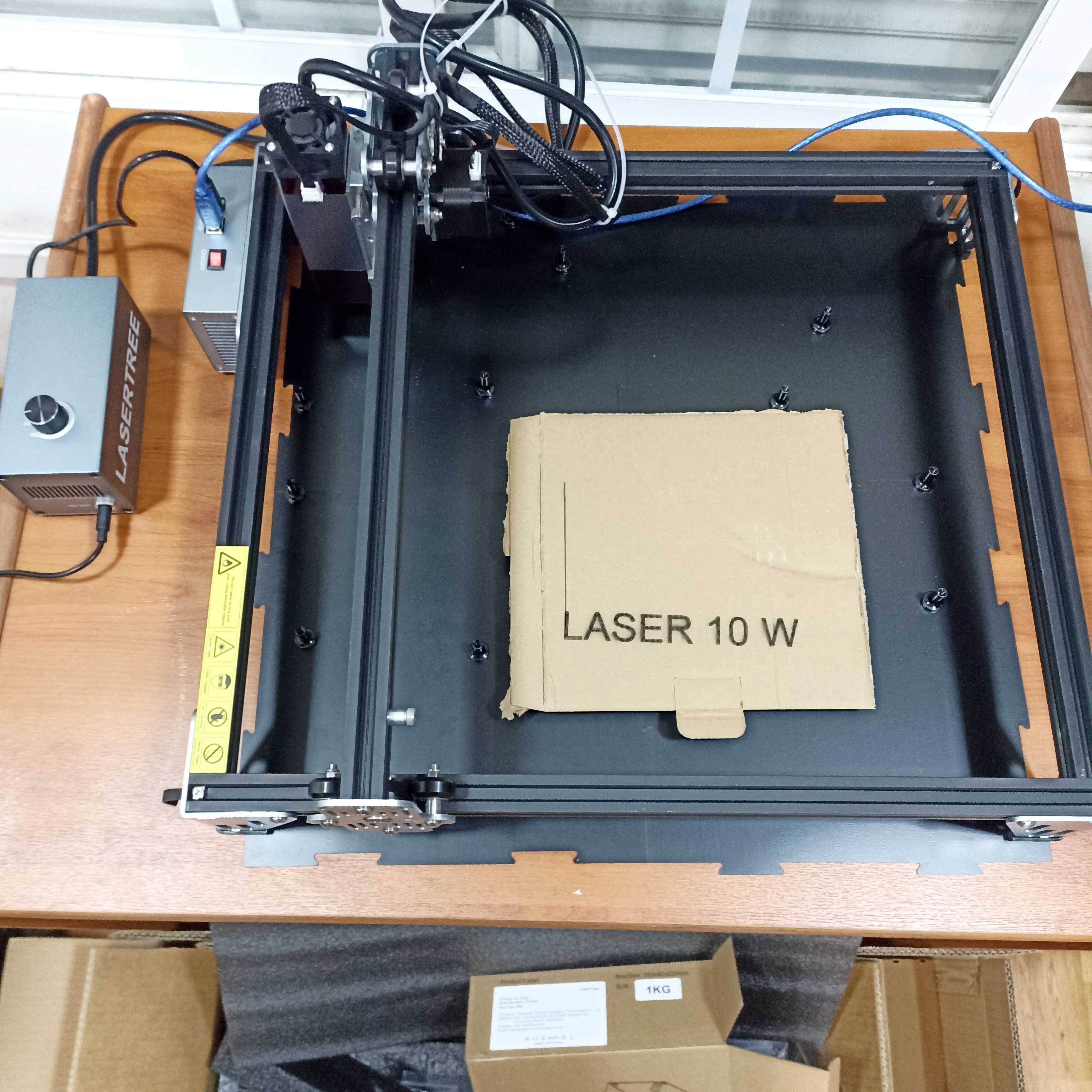 Máquina de Gravação e Corte a Laser LASER TREE K1 (10W) – Como Nova!
