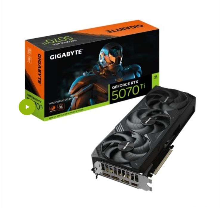 Відеокарта Gigabyte GeForce RTX 5070 Ti WINDFORCE SFF OC 16384MB (GV-N
