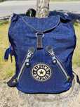 Kipling plecak vintage 1990's Navy Drawstring oldskulowy hipsterski