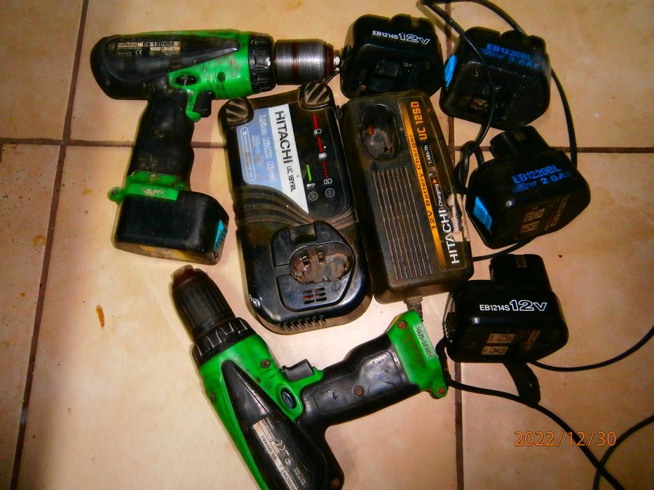 wkretarki hitaczi ładowarki i akumulatorami