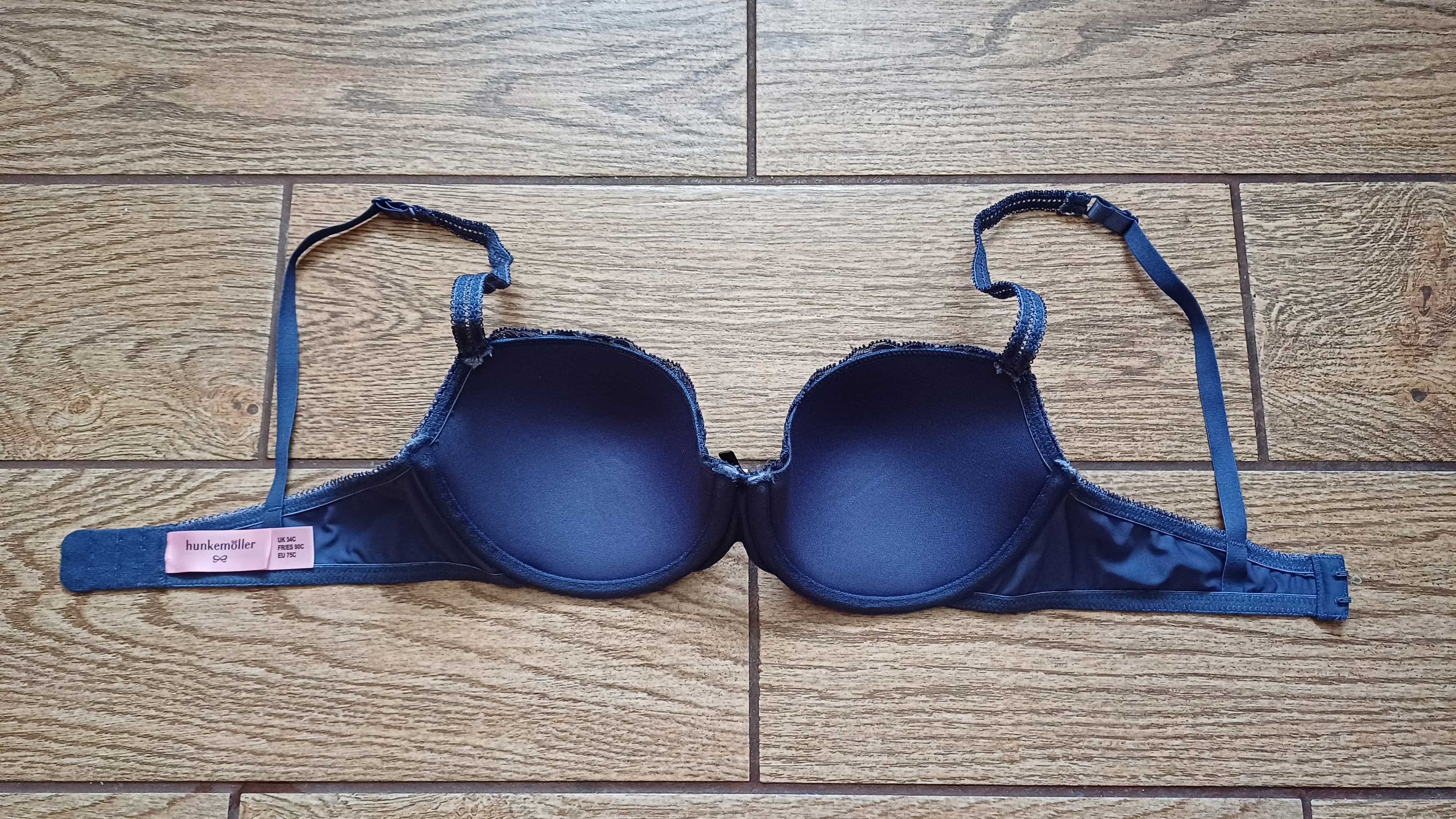 Nowy granatowy biustonosz Hunkemöller r. 75 C